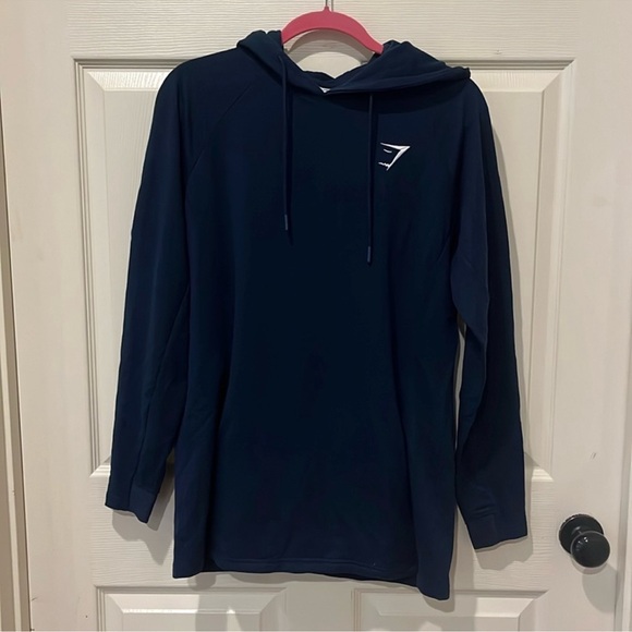 GYMSHARK LEGACY HOODIE & JOGGERS SET SIZE SMALL NAVY BLUE - Picture 1 of 15